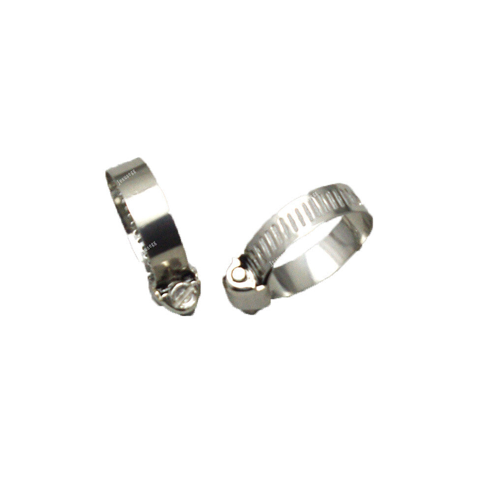 20x Stainless Steel Hose Clamp Set Adjustable Worm Gear Assortment Drive Clamps