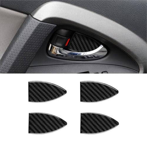 for Toyota RAV4 Soft Carbon Fiber Interior Door Handle Bowl Cover Trim 2006-2012