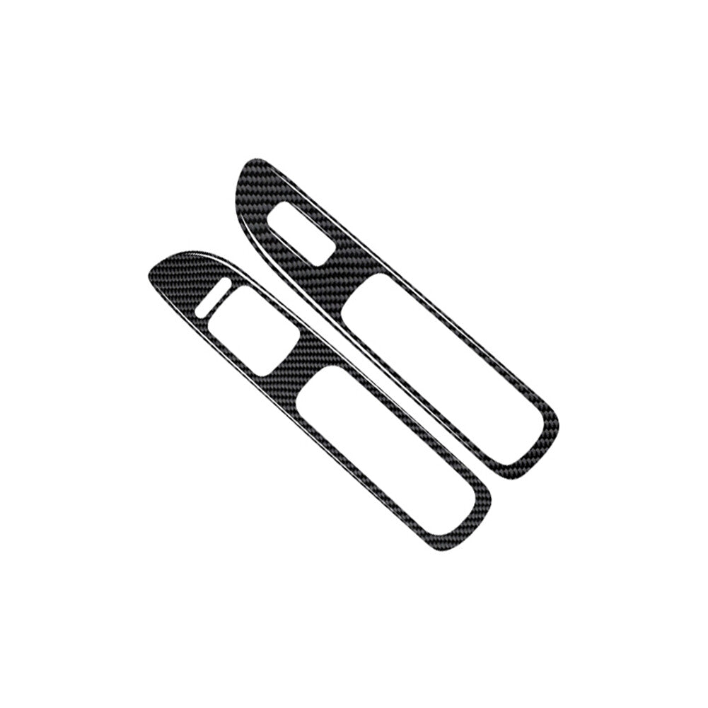Carbon Fiber Door Window Lift Console Panel Cover Trim for Honda for Civic 1999-2000