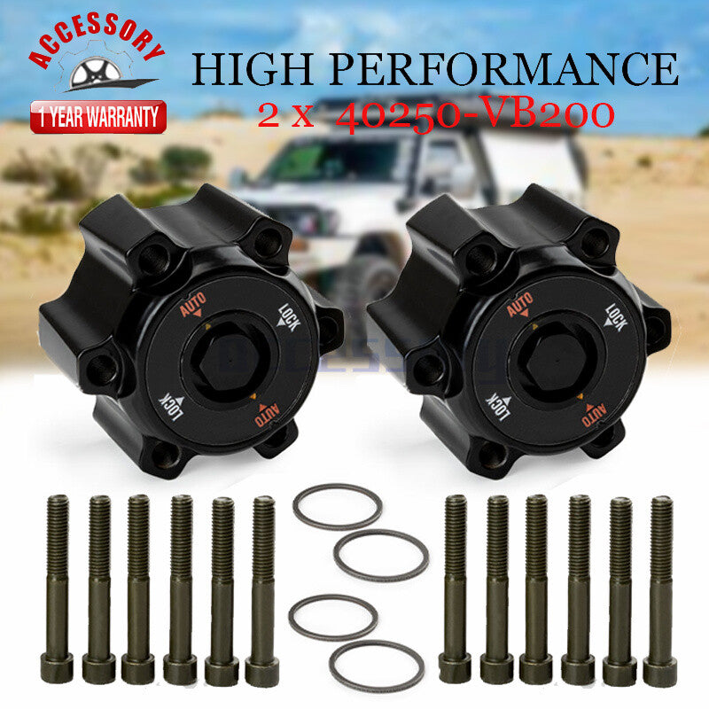 Two automatic hub locks for PATROL GU Y61 TD42 TD3.0 TD2.8 ST 40250-VB200
