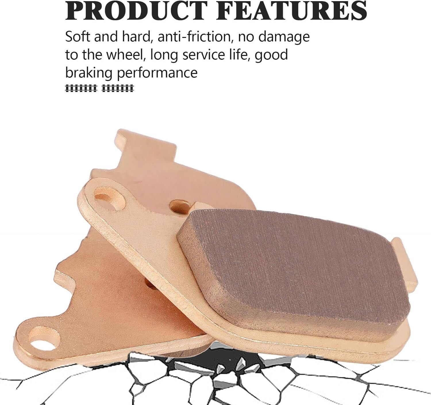 Brake pads for Harley Davidson Sportster 1200 Custom XL1200C/Sportster XL1200L