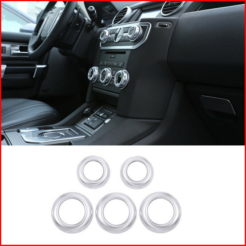 for Land Rover Range Sport 2010-2013 Chrome AC Volume Knob Molding Cover Trim 5P