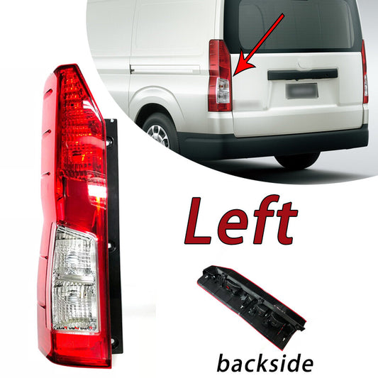 Left side applicable to for Toyota Hiace 2019-2022: taillights, stop light, brake light, turn signal.