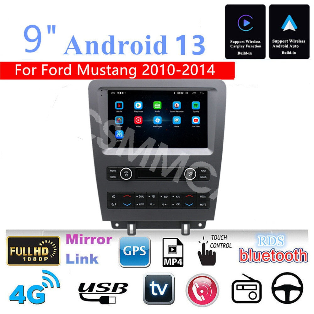 Fit For 2010-2014 for Ford for Mustang Android 13 Car Stereo Radio GPS Navigation Player