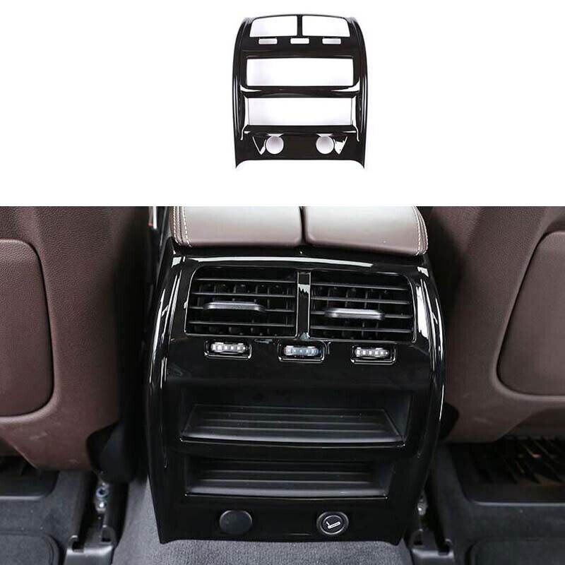 Rear Air Outlet Vent Panel Cover Trim for BMW 5 Series G30 2018-2019 ABS Black