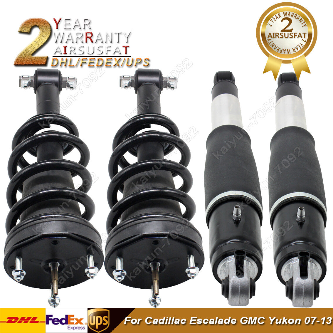 4x Front Rear Shock Absorber Struts Magnetic for Cadillac for Escalade for Yukon 07-13