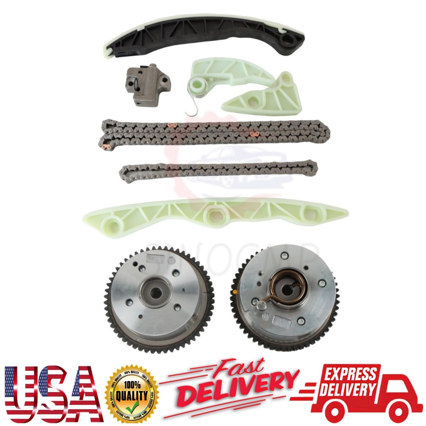 Timing Chain Kit Camshaft Phaser 24321-25000 24471-25001 for Mitsubishi Lancer
