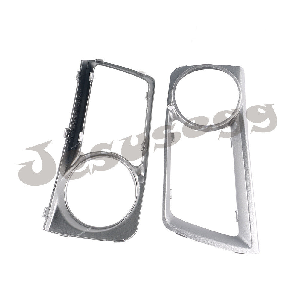 Pair Fog Light Trim Front Bumper Lamp Grill Cover L R Fits for BMW E71 X6 2012-14
