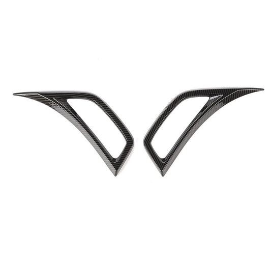 Carbon Fiber Car Fender Air Vent Outlet Cover Trim for Jeep for Wrangler JL JT 2018+