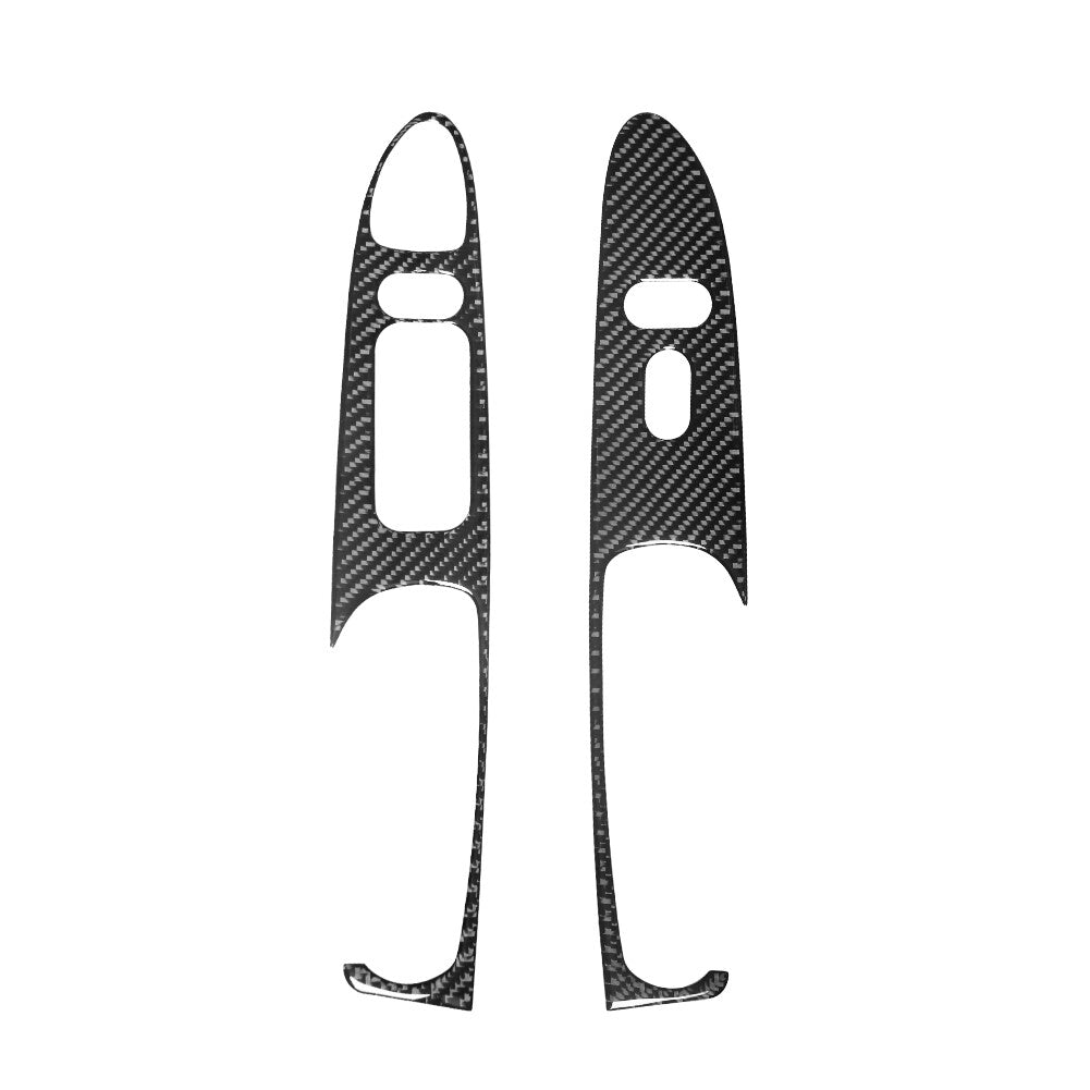 Carbon Fiber Window Lift Switch Cover Trim for Ford for Mustang Convertible 2001-04
