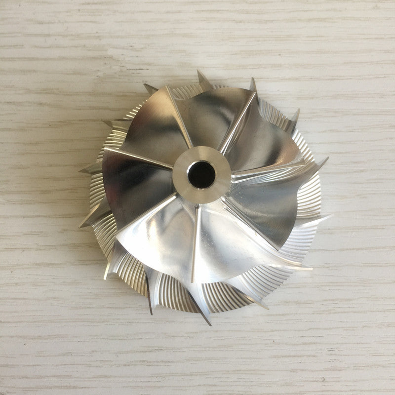 K27 54.70/75.89 mm 7+7 insert performance turbine milling/bulk compressor wheel