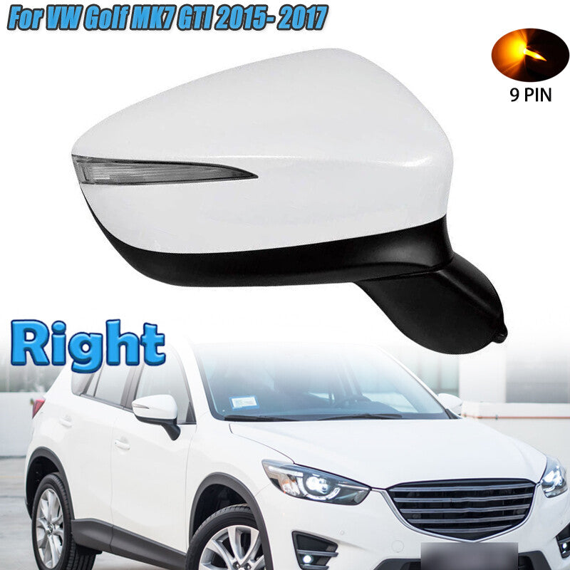 Right Side Door Mirror W/ Signal Blind Spot 9-PIN for Mazda CX5 2015 2016 2017