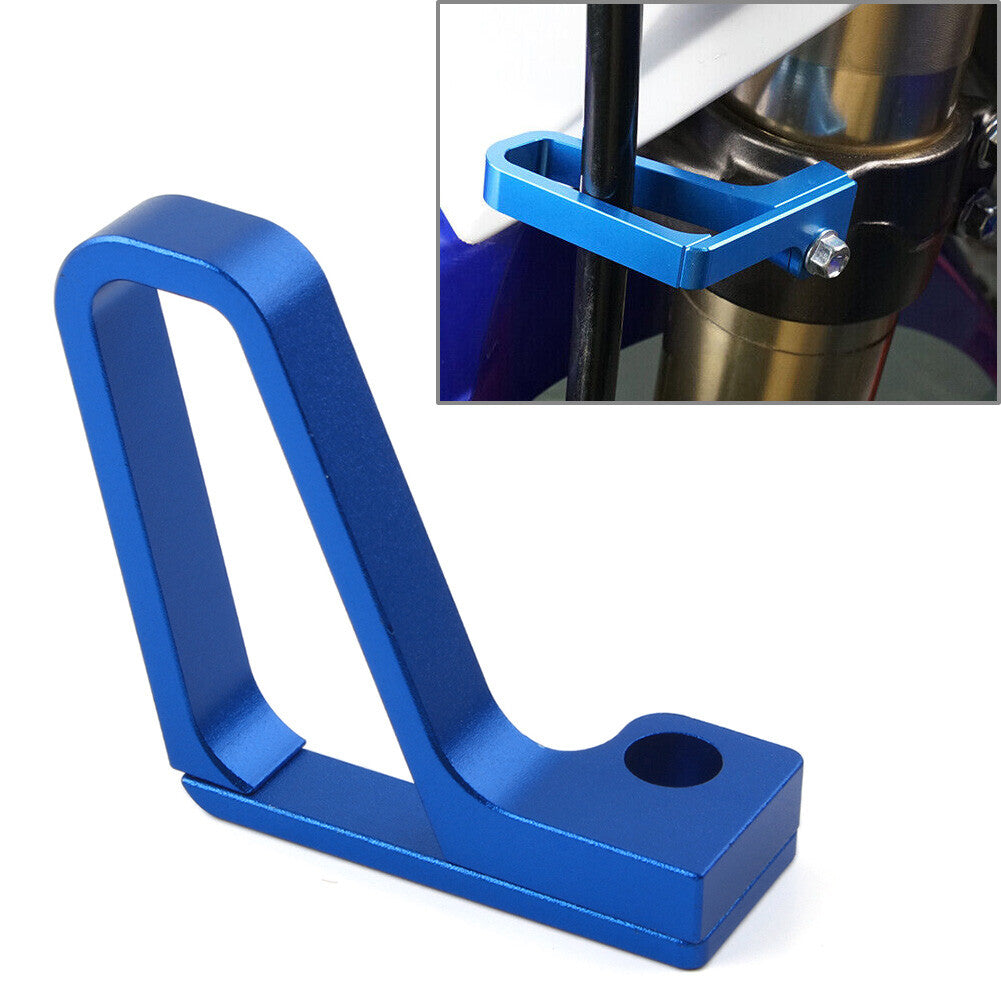 Blue CNC Brake Line Hose Clamp Cable Guide for Yamaha YZ125/250 2004-20 YZ250X