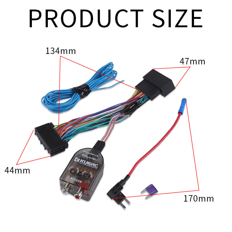 Add An Amplifier Radio Subwoofer Adapter w/Amp Turn On Wire Harness for Ford NEW