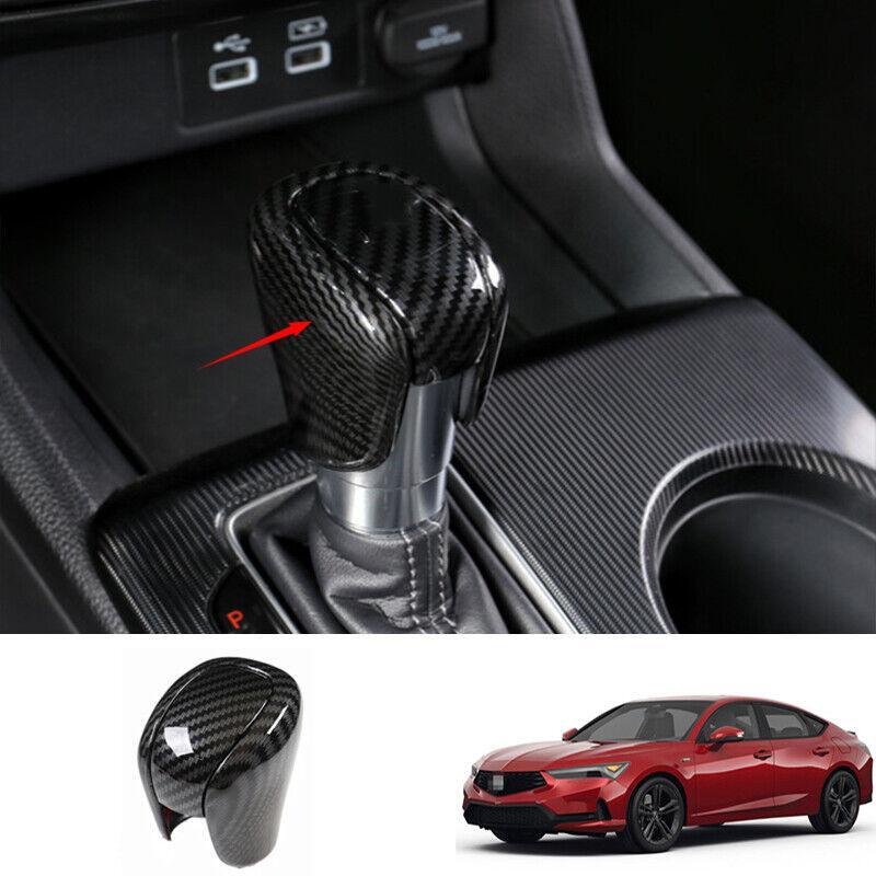 Refit for Acura Integra 2023-24 Carbon Fiber Middle Console Gear Shift Knob Trim