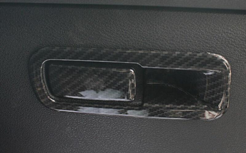 for BMW X1 F48 2016-2021 ABS Carbon Fiber for Co -Pilot Storage Box Handle Bowl Trim