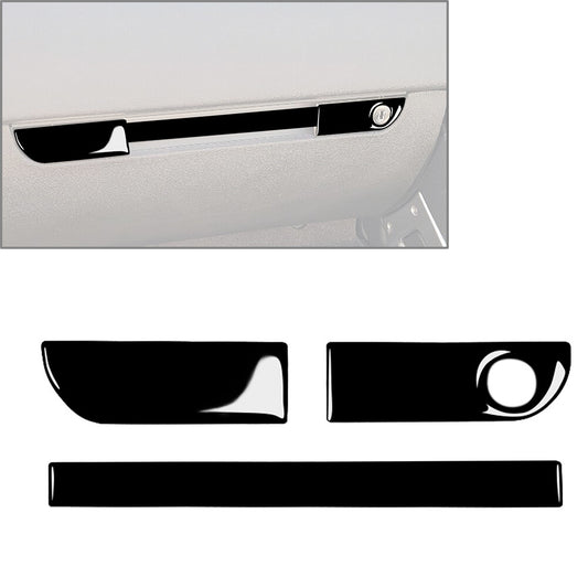 3x Copilot Glove Box Switch Handle Cover Trim Black for Audi TT 8N 2001-2006 RHD