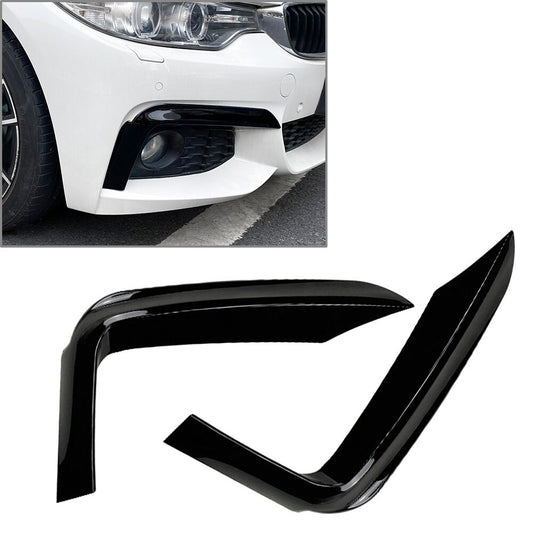 Front Bumper Lip Fit for BMW 4 Series F32 F33 F36 M Sport 2014-20 Glossy Black