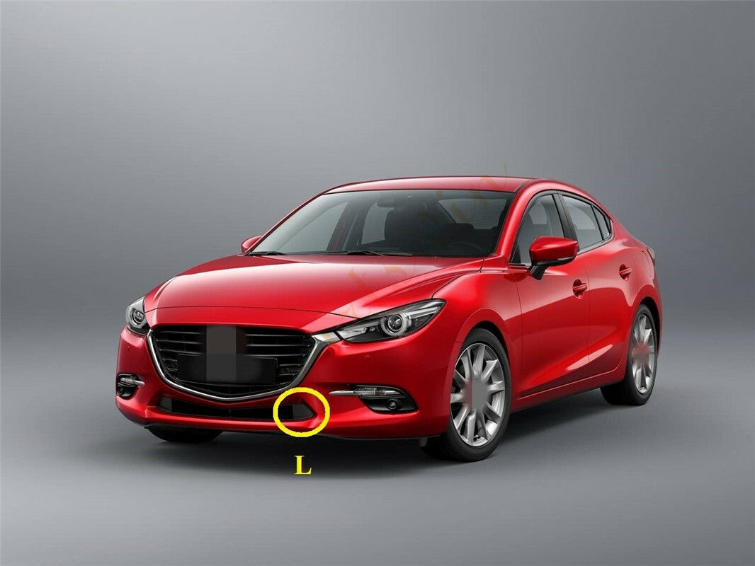 Left tow hook eye cap trailer cover front bumper for Mazda 3 2017-2018