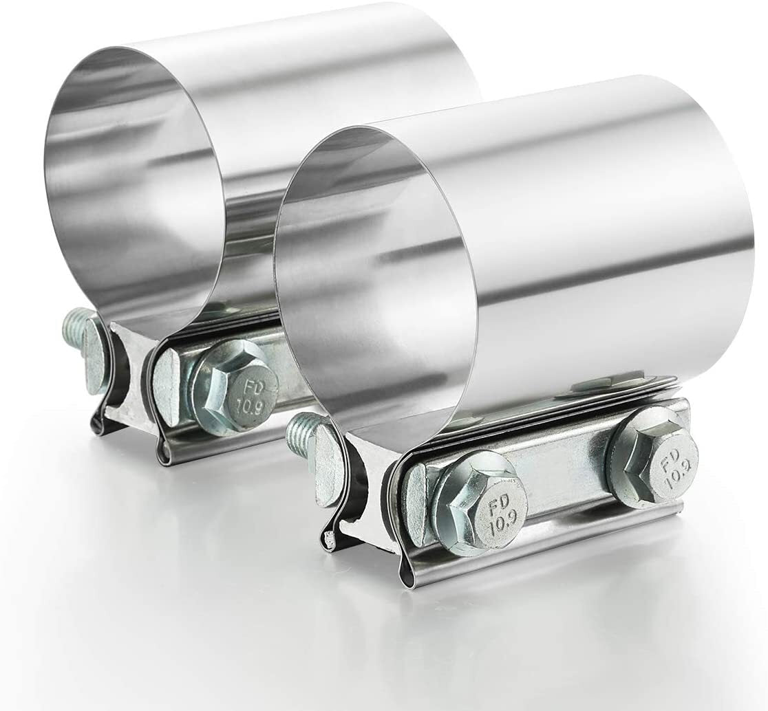 Exhaust clip 3-inch diameter Butt combined with clip exhaust coupler to prevent leakage 2 pieces