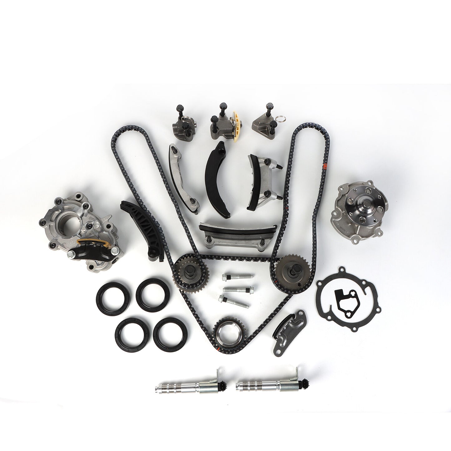 Fit for Cadillac for Suzuki 3.6L 07-16 Timing Chain Kit Oil Pump Water Pump VTC Solenoid