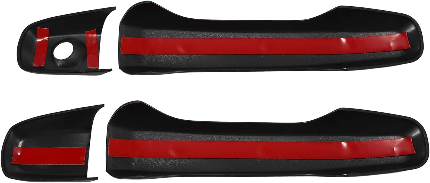 GLOSSY BLACK FOR 2011-2019 for FORD EXPLORER 8PCS DOOR HANDLE TRIM COVERS NO SMR KEY