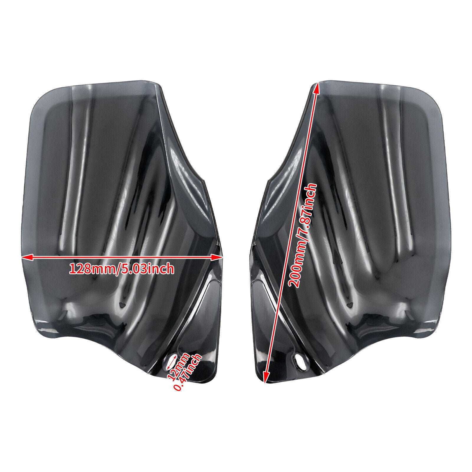 Black Saddle Shields Heat Deflectors Fits For Sportster Iron 883 1200 2014-2023