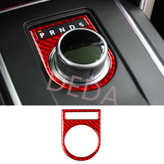Gear Shift Indicator Trim for Land Rover Discovery Sport 2015-19Red Carbon Fiber