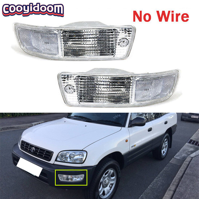 Front Bumper Fog Lamp without bulb No Wire for Toyota RAV4 1998-1999 LHRH
