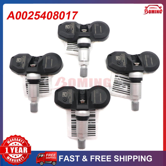 4x TPMS A0025408017 Fit for Mercedes-Benz 433MHz Tire Pressure Monitor Sensor