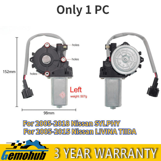 Front Left Electric Window Lifter Regulator Motor For 2005-2018 for Nissan SYLPHY