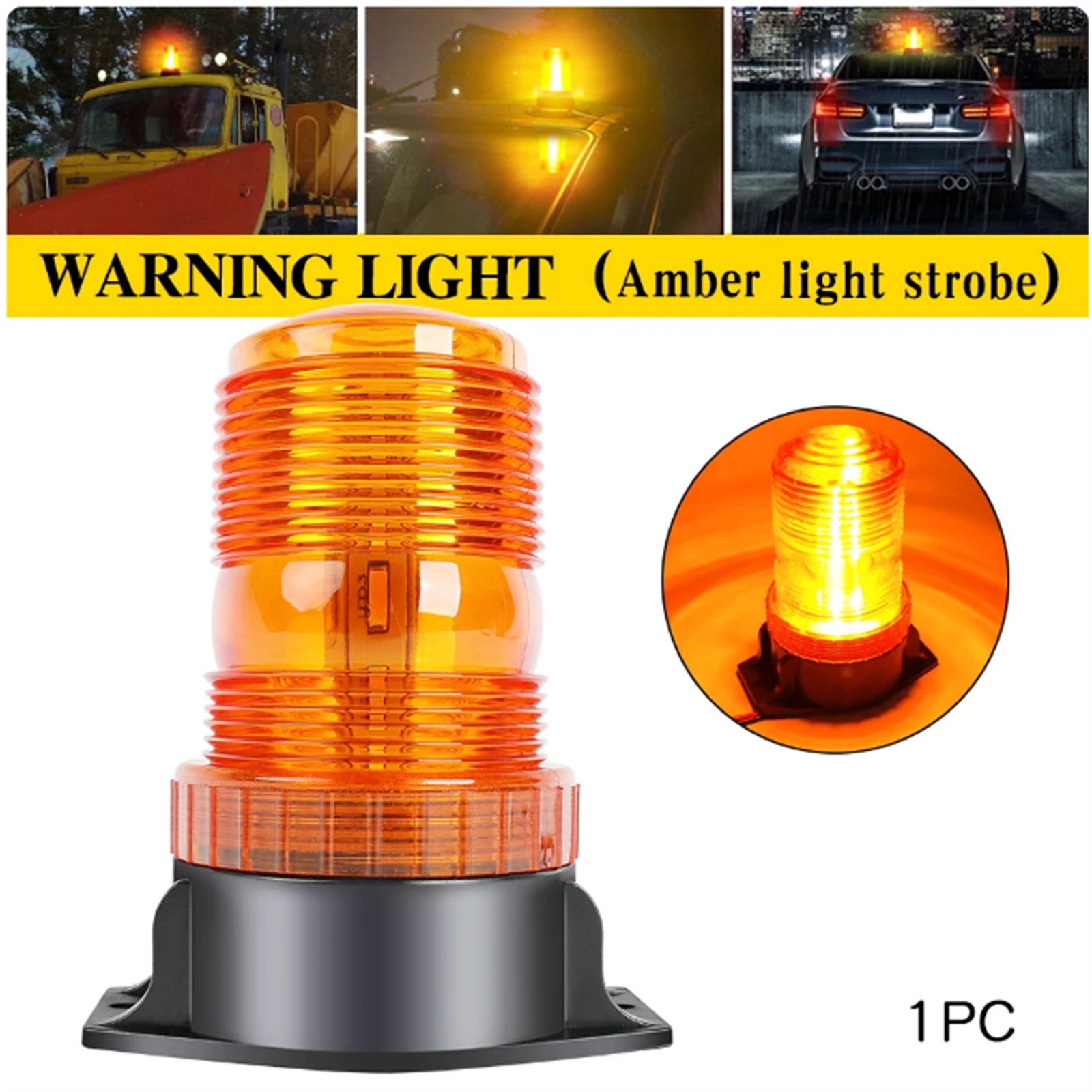 30 LED Strobe Light Car Emergency Warning Safety Lights Forklift Truck Tractor