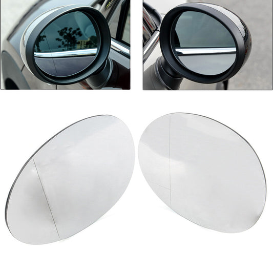 R¨¹ckansicht Beheizte Spiegel Gl?ser Wei? f¨¹r for Mini F54 F55 F56 F57 F60 Paar Auto