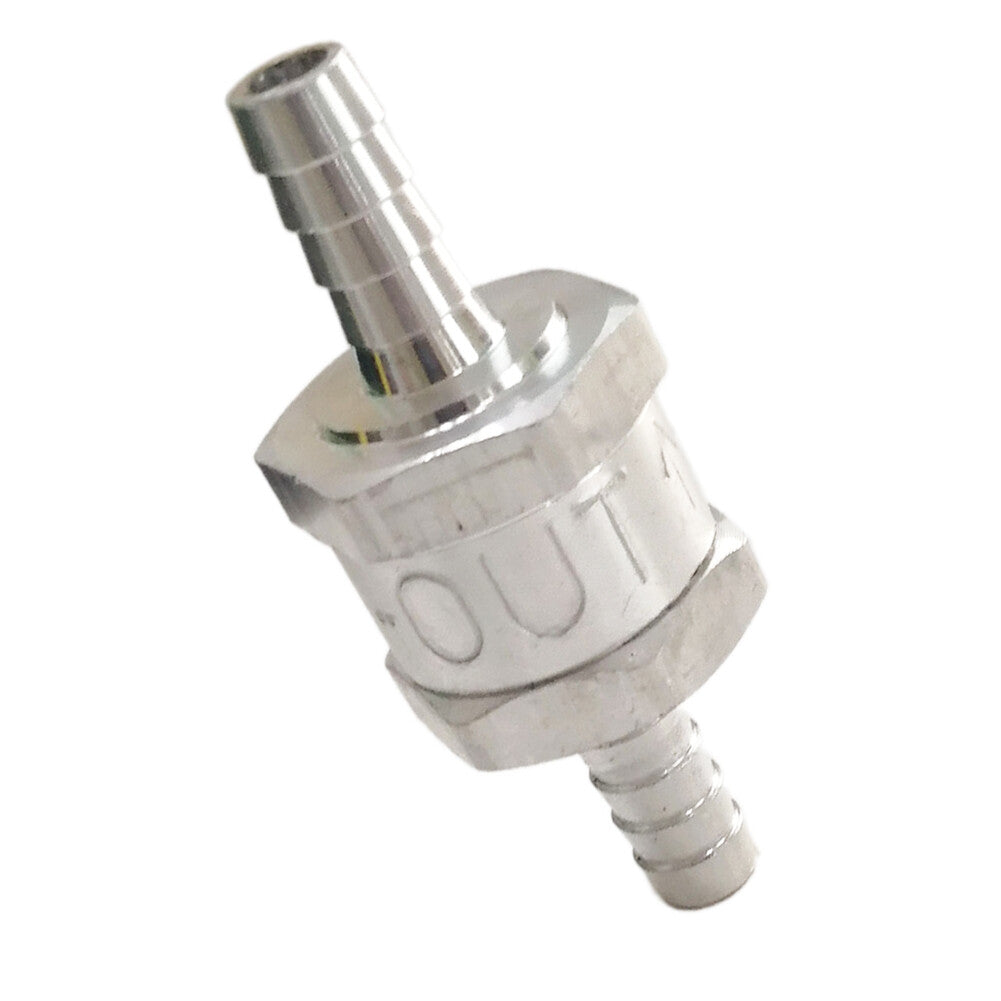 One Way Fuel Non Return Check Valve 10mm Aluminium Alloy For Fuel Pump Marine