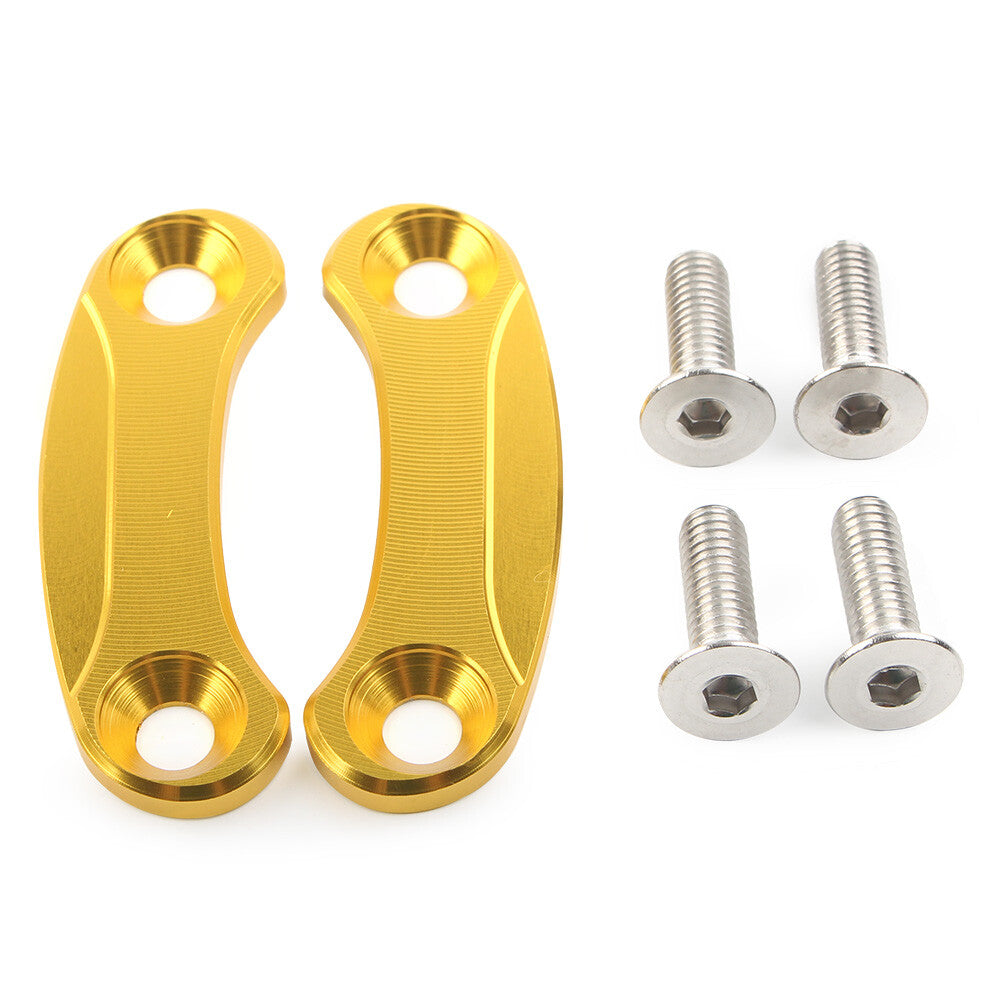 Rearview Mirror Block Off Base Plates Cover for Kawasaki ZX-10R 2016-2021 Gold