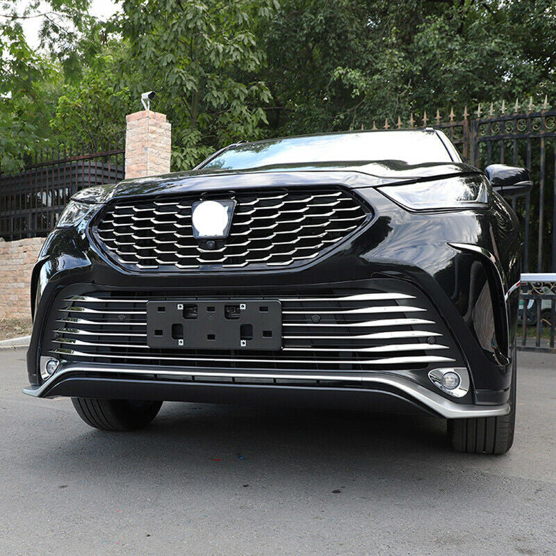 for Toyota Highlander XSE 2020-2022 Chrome Front Bumper Lower Grille Decor Strip