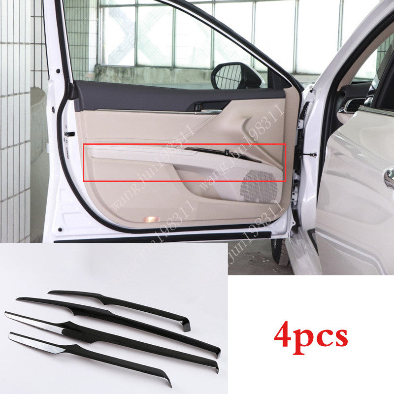 for Toyota for Camry 2018-23 Black steel Inner Door Handle Armrest Stripe Cover trim