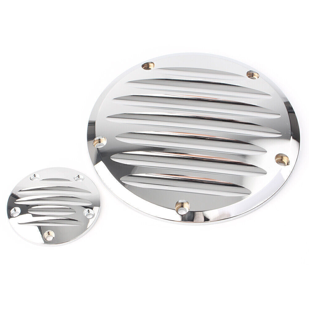 5 Hole Clutch Timing Covers Fit for Harley FLHTK Electra Glide Ultra Limited Silver