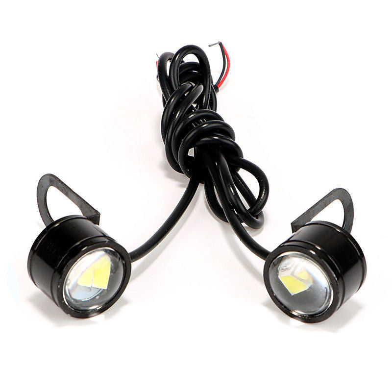 Spotlight White LED Motorcycle Headlight Daytime Running Light Driving Fog Lamp