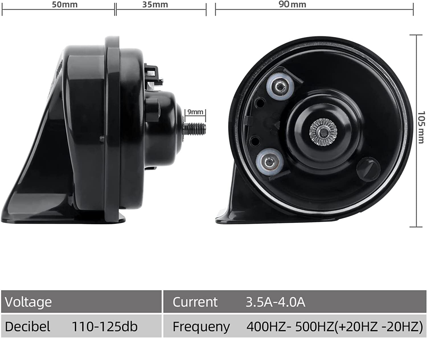 MrHorn 12v Eletric Horns for Ford ESCORT ESCAPE for MUSTANG FOCUS MONDEO TAURUS EDGE