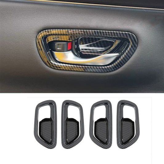 for Honda HR-V HRV 2023-24 Carbon Fiber ABS Interior Door Handle Bowl Cover Trim
