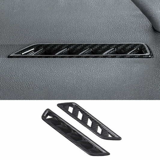 for Volkswagen for Jetta Mk7 19-2022 Carbon Fiber Dashboard L&R Air Outlet Vent Trim