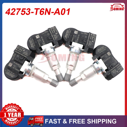 4-piece 42753-T6N-A01 tire pressure sensor for Honda Odyssey for Acura 433MHz - New TPMS