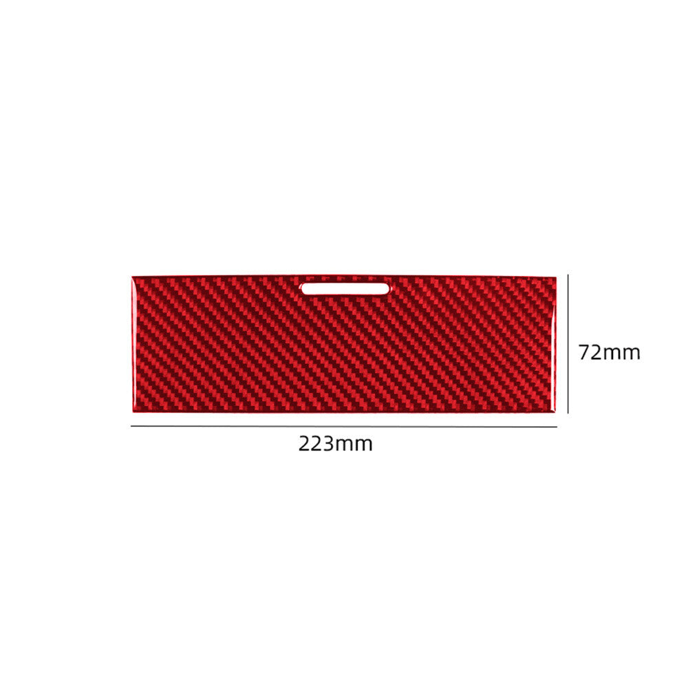 Red Carbon Fiber Center Console Storage Box Panel Trim for Ford F150 FX4 2004-08