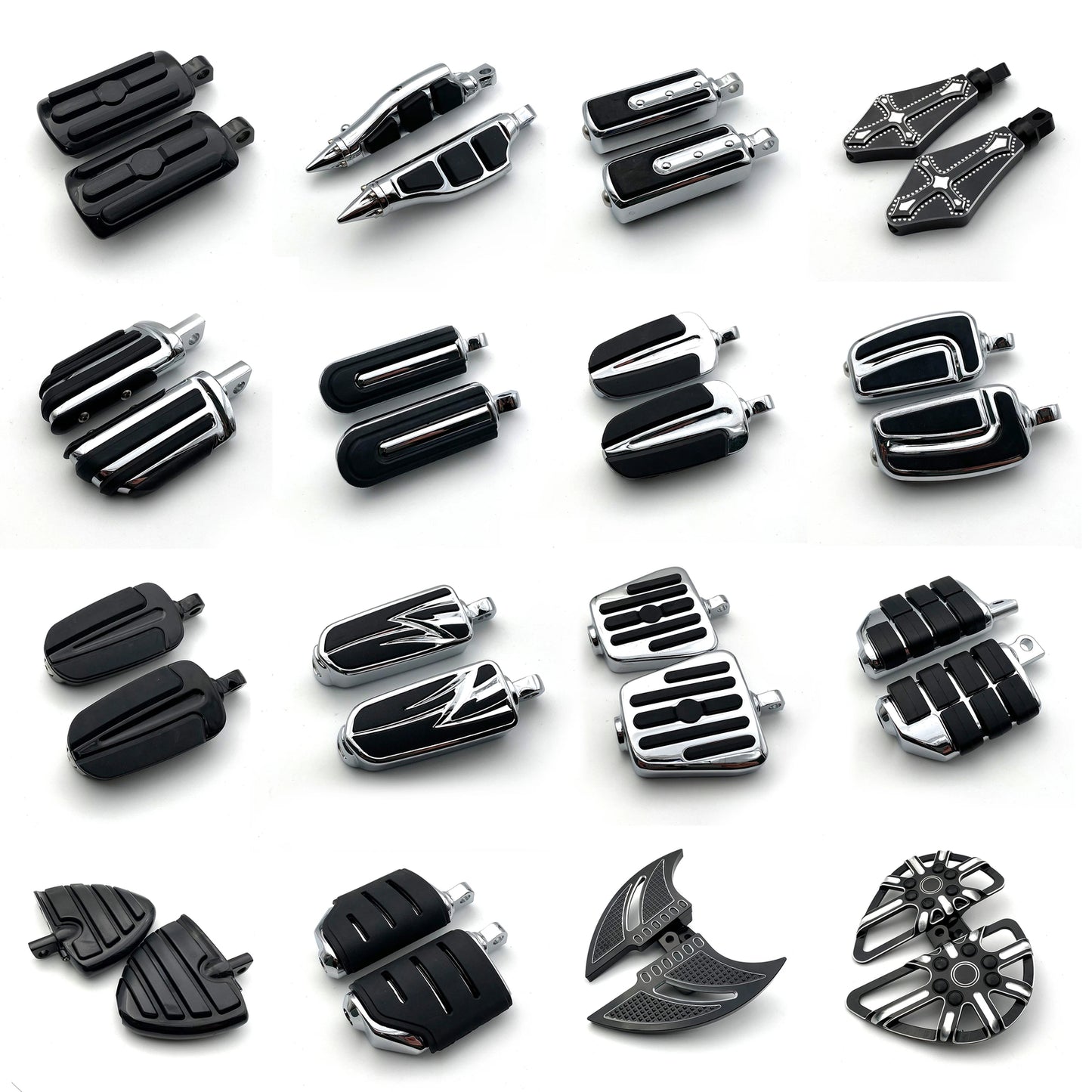 Male Mount Foot Pegs Footrest for Harley Davidson Iron Touring Custom Dyna Softail