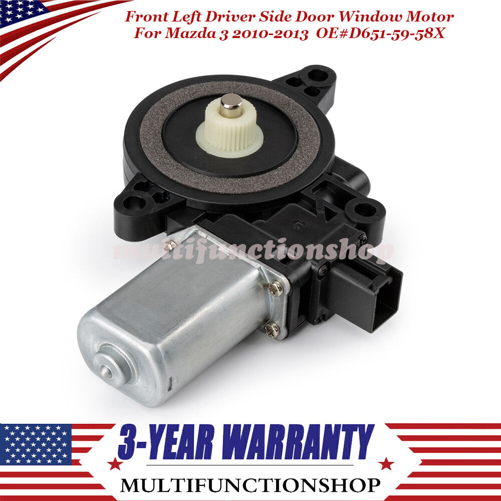 D651-59-58X Front Left Driver Side Door Window Motor for Mazda 2 3 6 2010-2013