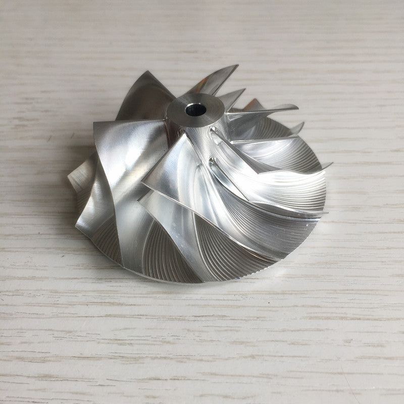 TD04HL 18G 50.38/68.00 mm 6+6 blade performance turbine blank compressor wheel