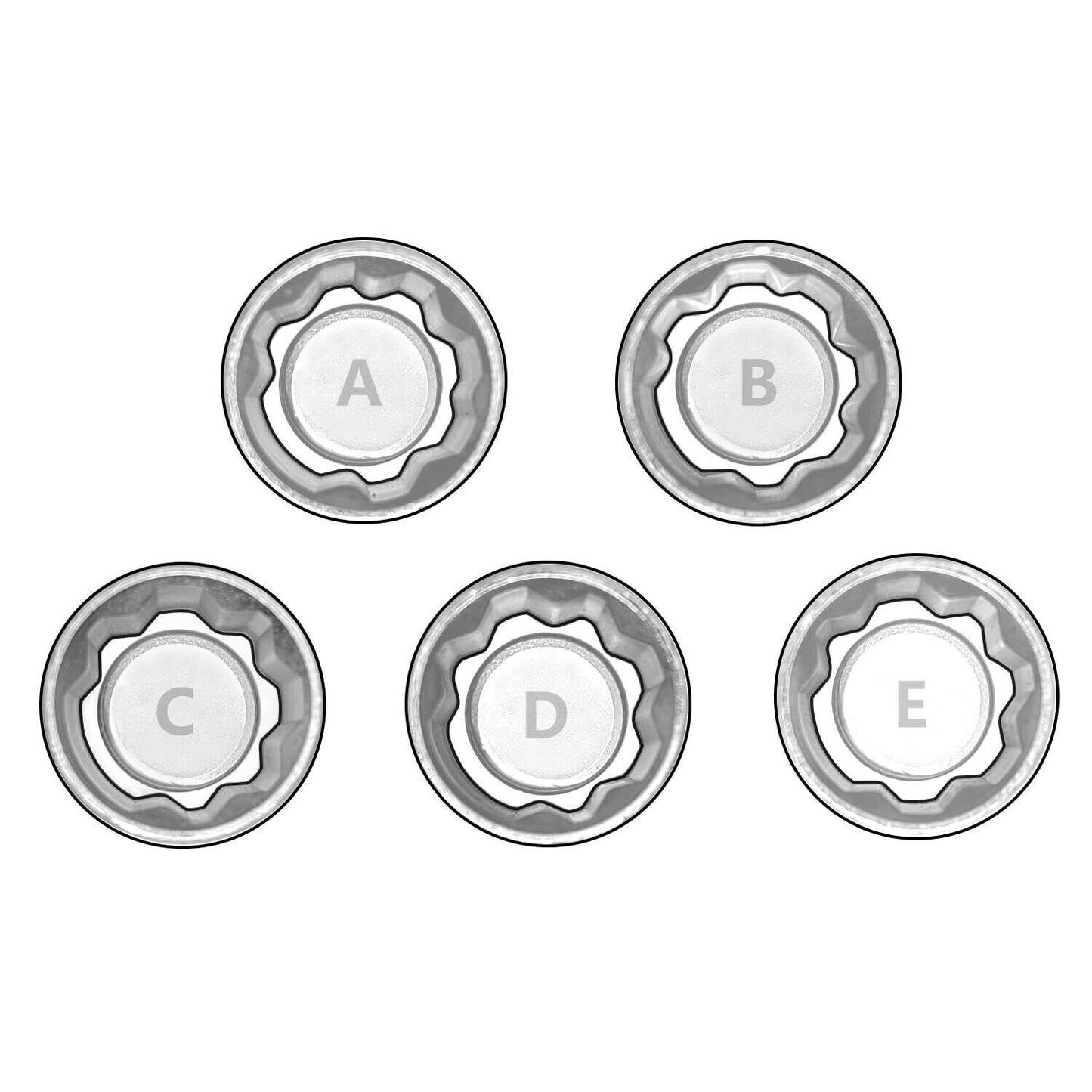 for Tesla Wheel Lock KeyLug Nut Anti-Theft Wheel Lock Removal Tool Set with Socket