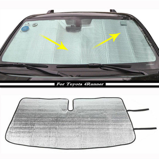 Custom windshield sunshade with folding mechanism for 2017-2023 for Toyota 4Runner.