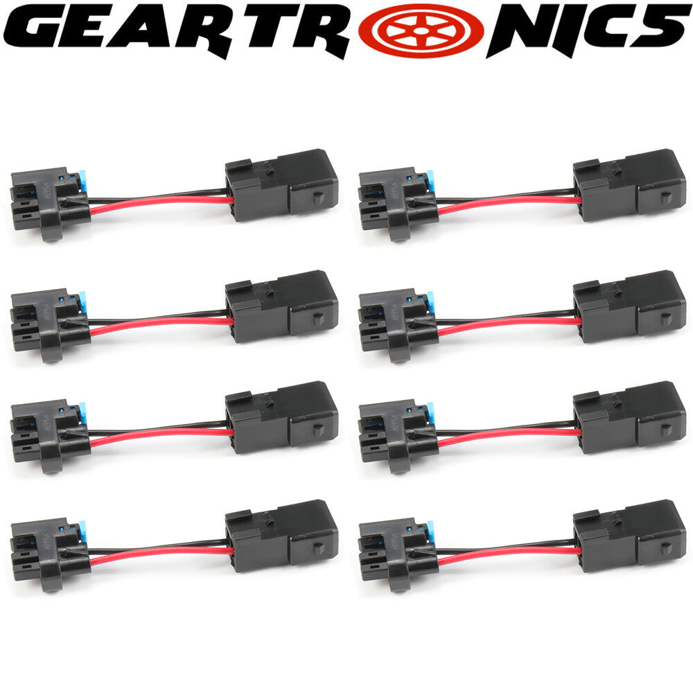 8PCS LQ4 LQ9 4.8 5.3 6.0 Delphi wire Harness to LS1 LS6 EV1 Injector Adapters!